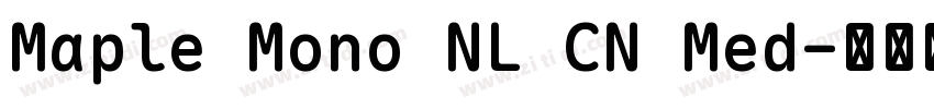 Maple Mono NL CN Med字体转换